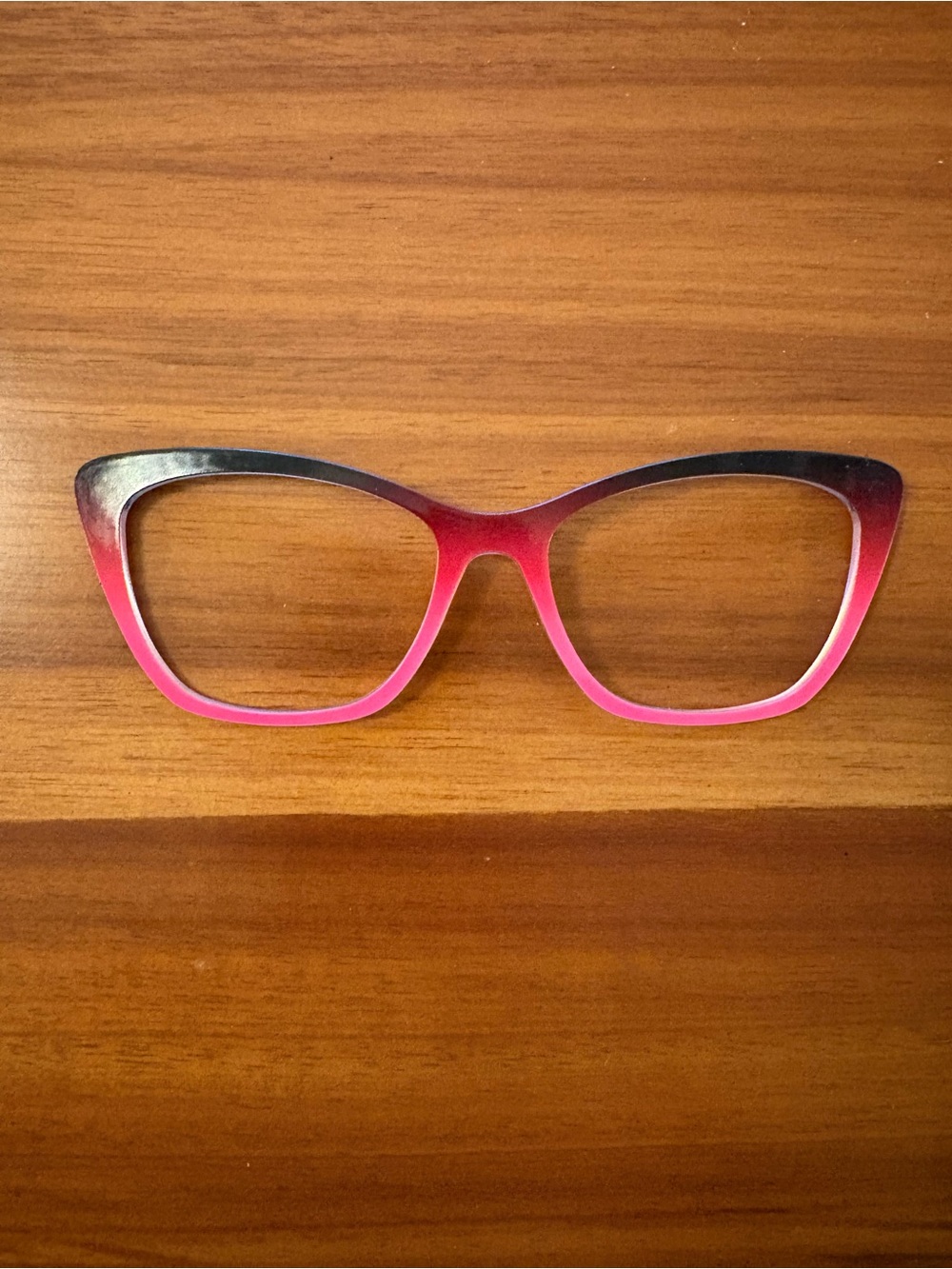 Black to rose gradient Pair Eyewear glasses topper for the Wanda frame